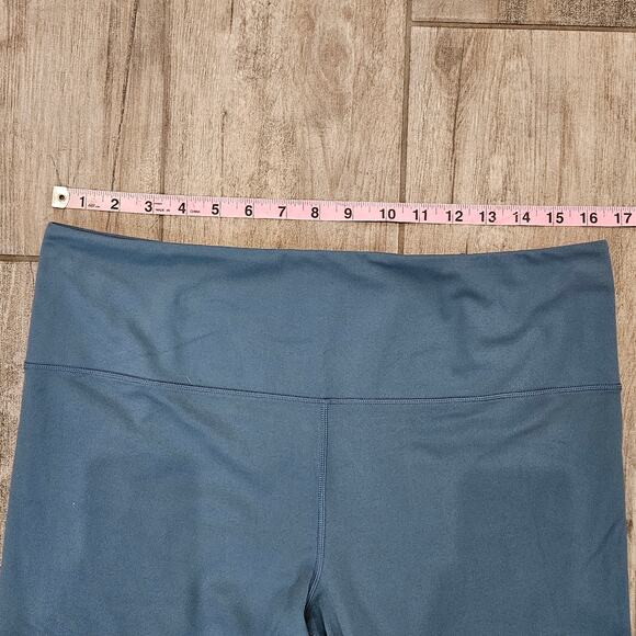 Athleta Tea Dye 7/8 Tight Leggings Womens Size XL Blue High Rise Activewear Gym - Picture 2 of 9